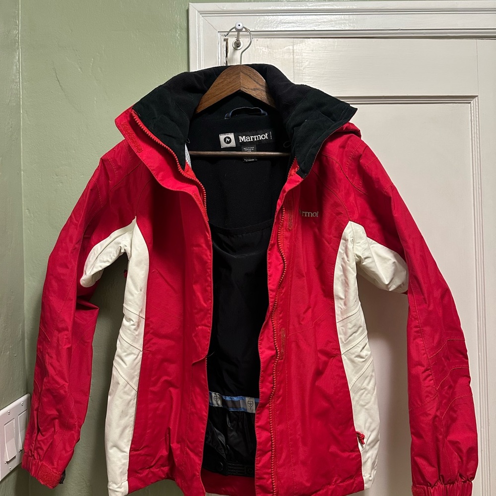 Marmot Red and white Outdoor Jacket